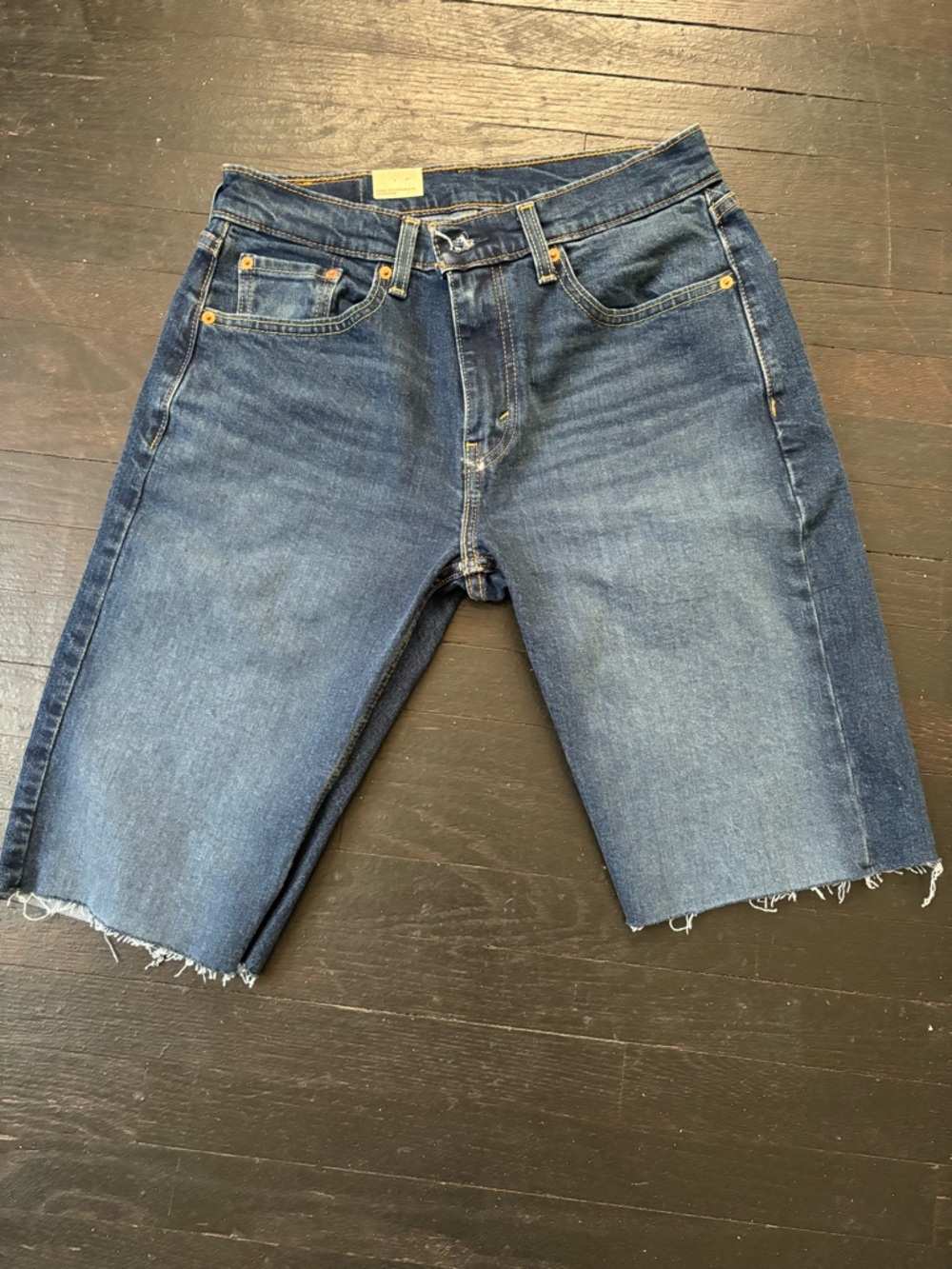 Levi Denim Cut-Off Jean Shorts - Classic Blue